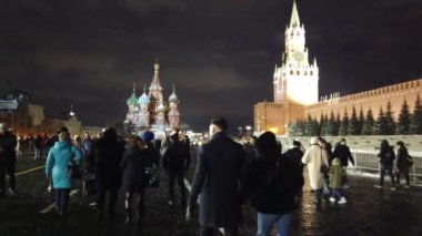 26 ARALIK 2020, MOSCOW, RUSSIA: Yeni yıl bayramının arifesinde gece