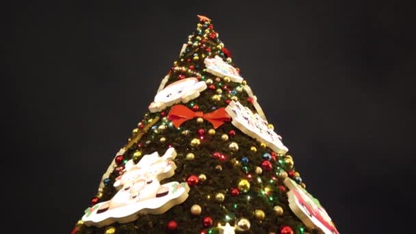 Albero Natale Sulla Piazza Rossa Mosca Russia — Video Stock