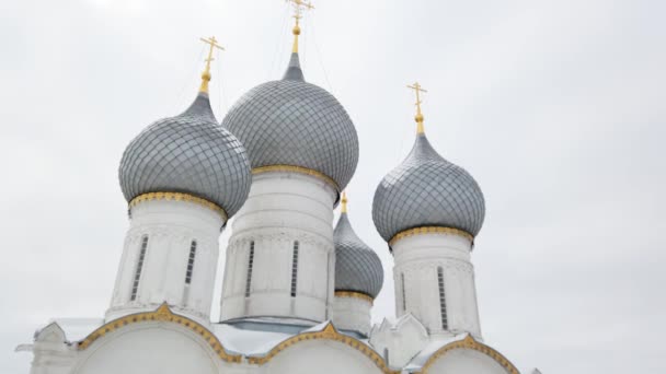 Catedral Asunción Santísima Virgen María Rostov — Vídeo de stock