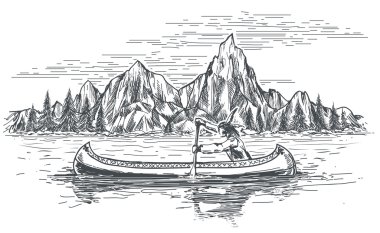 Kızılderili Kano tekne
