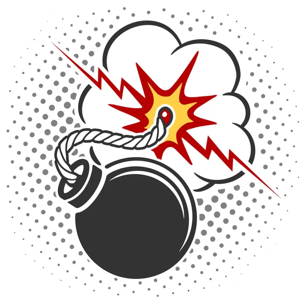 Pop art style bombe — Image vectorielle