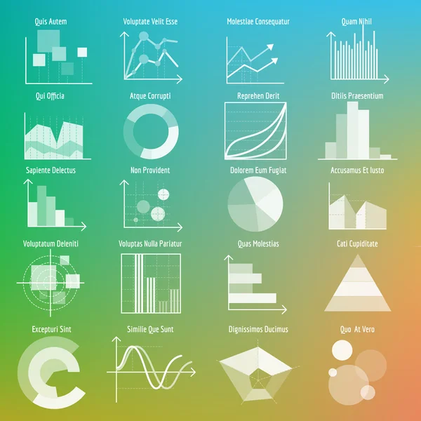 Vektorgrafiken und Diagramme — Stockvektor