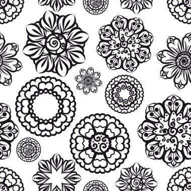 süs çiçek seamless modeli