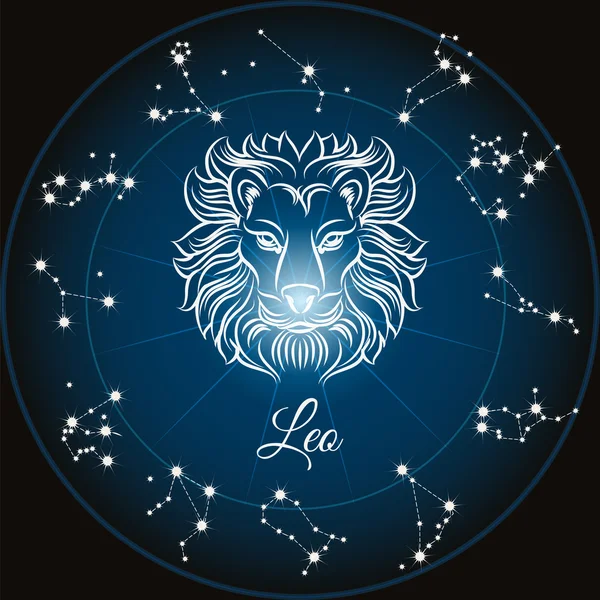 Signo del zodíaco Leo — Vector de stock