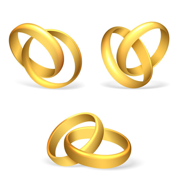 Vector wedding rings