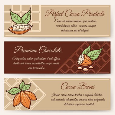 Çikolata ve kakao afiş Şablonlar