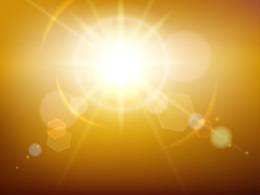 Sarı parlaklık güneş