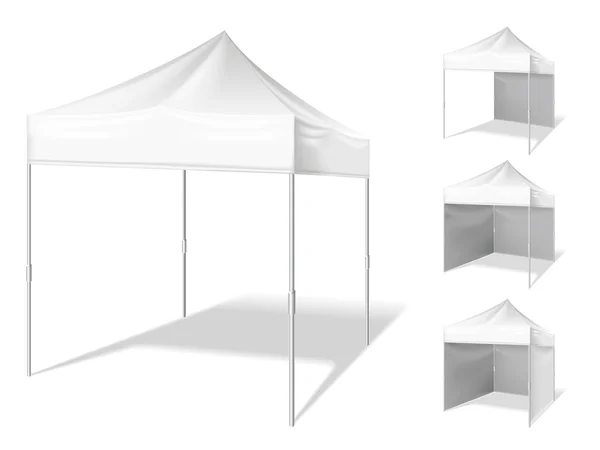 Vektor pukkanás megjelöl szabadtéri rendezvény sátor — Stock Vector