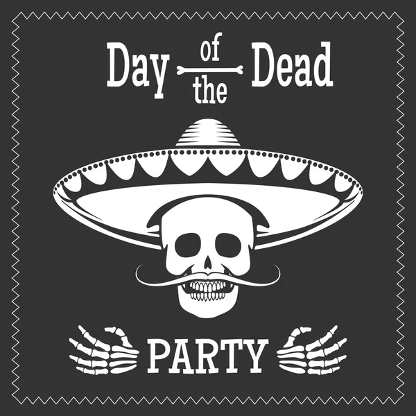 Affiche du jour de la fête morte — Image vectorielle