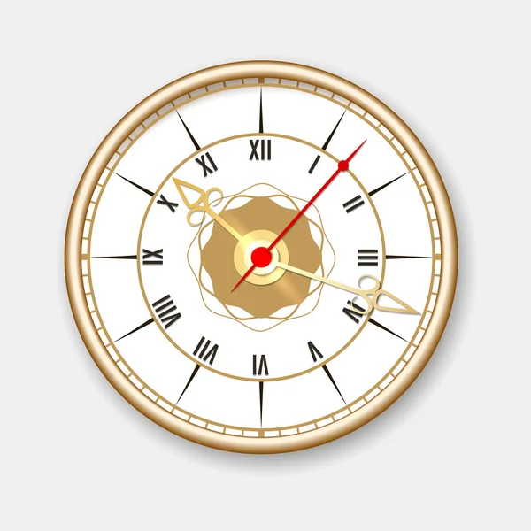 Icono de reloj de pared retro — Vector de stock