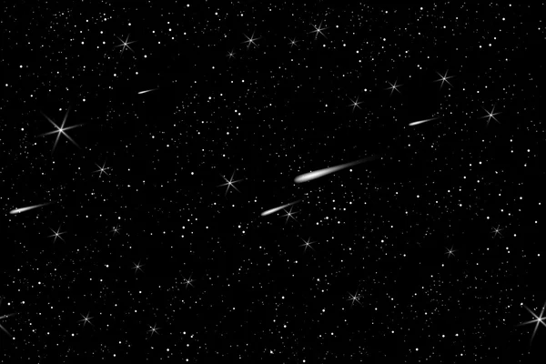 Espacio cósmico cielo con estrellas de fondo — Vector de stock