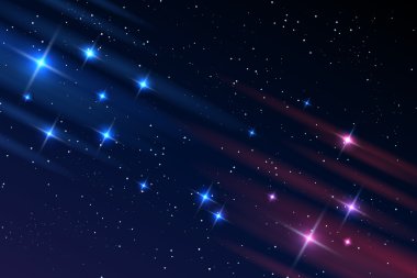 Gece gökyüzü gökada yıldız