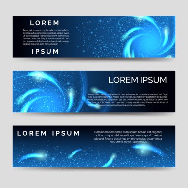 Soyut yatay set afiş