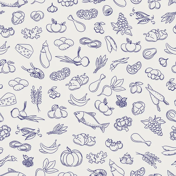 Food seamless pattern — Stock Illustration Food seamless pattern Royalty Free Stock Vectors