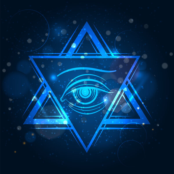 Double triangle and eye sign