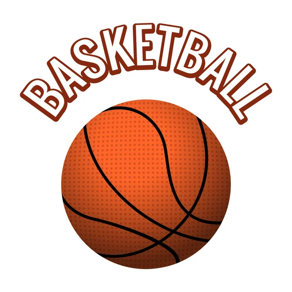 Getextureerde basketbal bal — Stockvector