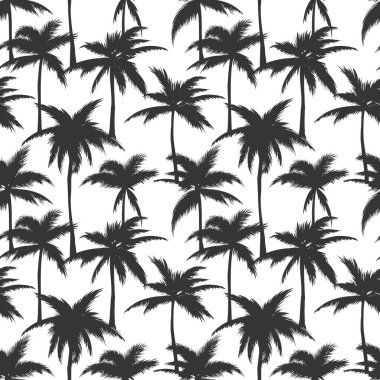 Palmiye ağaçları siyah iz