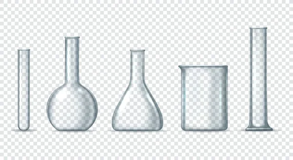 Equipo de vidrio de laboratorio — Vector de stock