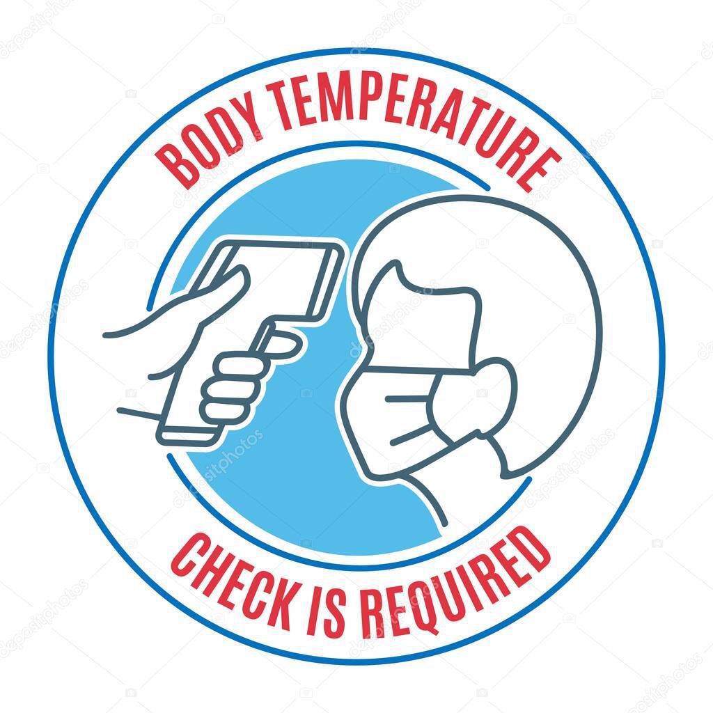 People body temperature control icon