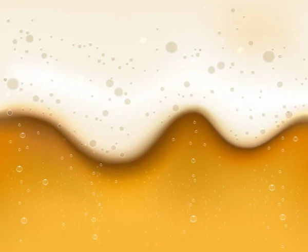 Bubbled beer texture — Stock Vector