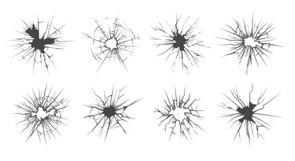 Fissuration des panneaux de fenêtre — Image vectorielle