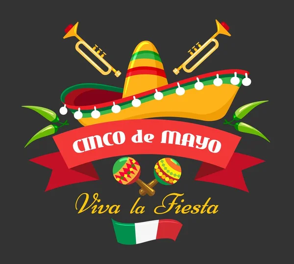Banner de evento cultural hispano — Vector de stock
