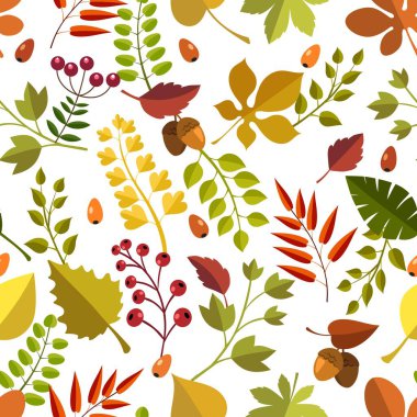 Kusursuz sonbahar orman deseni