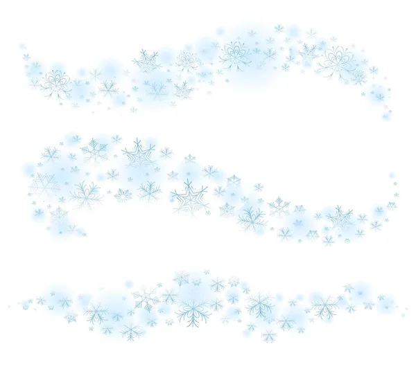 冬天的雪波 — 图库矢量图片