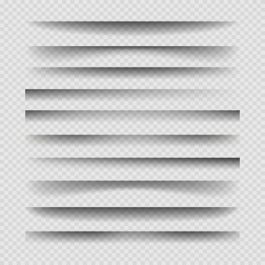 Şeffaf bölücü gölgeleri