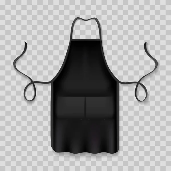 Tablier noir Chef — Image vectorielle