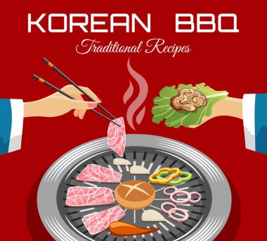 Kore barbekü manzarası