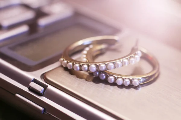 Tools Jewellery Beautiful Earrings Fashion Object — Stock Photo, Image