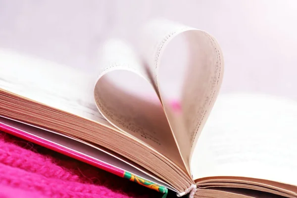 heart as book so close, love and happy