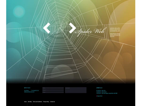 ウェブサイトのデザインテンプレート — ストックベクタ