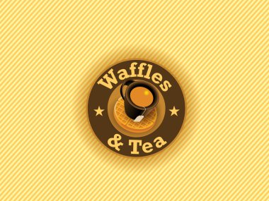 Waffle ve çay işareti