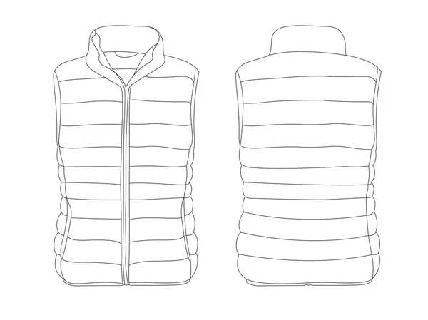 Gilet o modello giacca — Vettoriale Stock