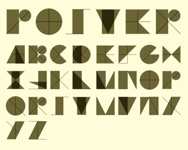 Şekil yazı tipi sarı