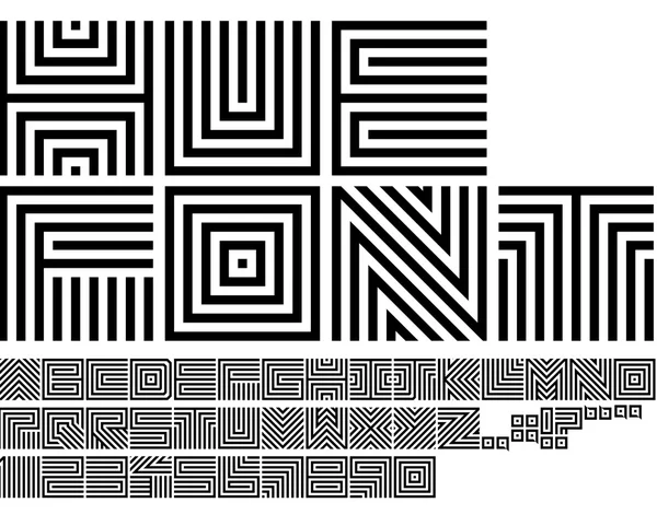 Регулярні Hue шрифту — стоковий вектор