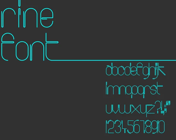 Thin Rine Font Stock Vector Image by ©b14ckminus #101472330