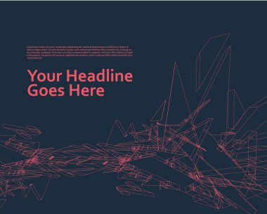 3D grafik tasarım şablonu