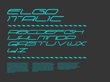 Ergo yazı tipi - italik