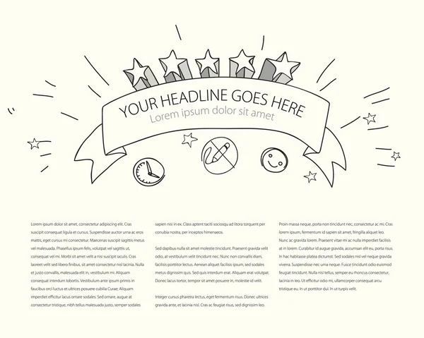 Doodle amblemi şablonu