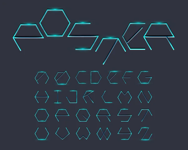 Altıgen yazı tipiyle ince kızdırma