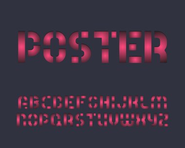 kalıp kesme yazı tipi deboss