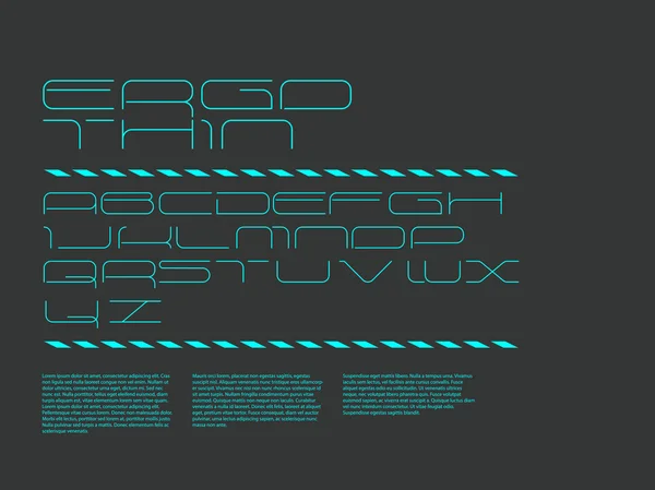 Ergo yazı tipi - düzenli