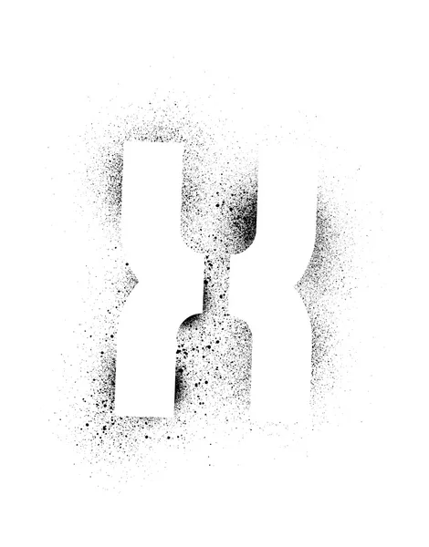 Grunge stencil alfabetet — Stock vektor