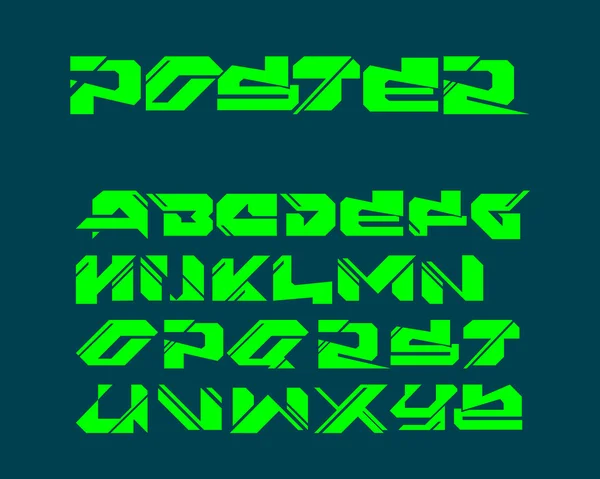 Kentsel Dijital grafiti alfabe seti