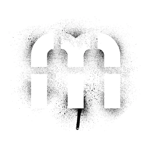 Grunge 模具字母表 — 图库矢量图片