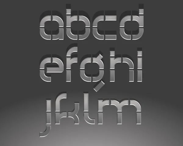 Papier knippen lettertype — Stockvector
