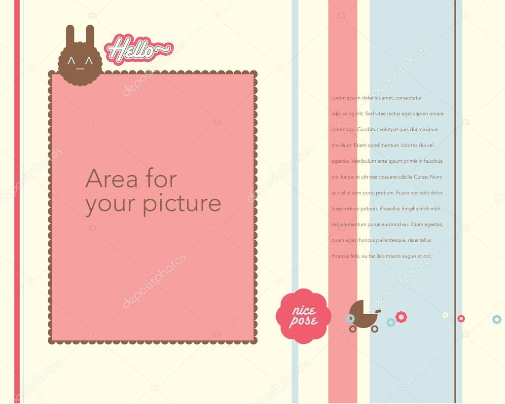 Babies' album design template Stock Vector Image by ©b14ckminus 105468360